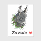 Christmas Donkey Vinyl Sticker (Blatt)