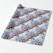 Christmas donkey with funny red hat geschenkpapier (Ungerollt)