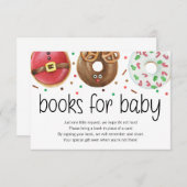 Christmas Donut Baby Sprinkle Bücher für Babykarte Dankeskarte (Vorne/Hinten)