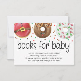 Christmas Donut Baby Sprinkle Bücher für Babykarte Dankeskarte