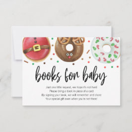 Christmas Donut Baby Sprinkle Bücher für Babykarte Dankeskarte