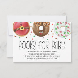Christmas Donut Baby Sprinkle Bücher für Babykarte Dankeskarte