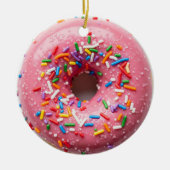 CHRISTMAS DONUT ORNAMENT PINK SPRINKLES (Vorne)