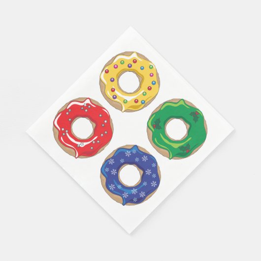 Christmas Donuts Napkins Serviette (Ecke)