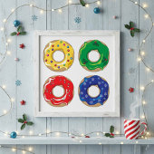 Christmas Donuts Poster
