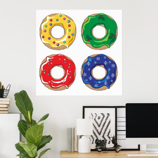 Christmas Donuts Poster (Heimbüro)