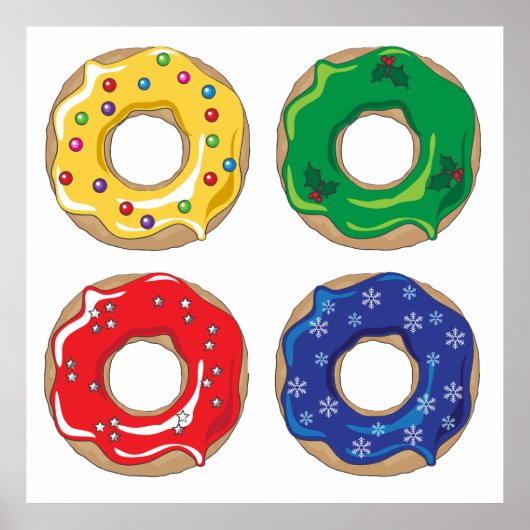 Christmas Donuts Poster (Vorne)