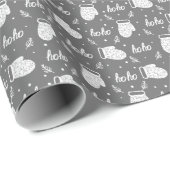 Christmas Doodle Geschenkpapier (Rolleneckpunkt)