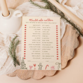 Christmas Doodle He said She said Card Einladung