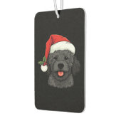 Christmas Doodle Oodle Dog - Black Classic T-Shirt Autolufterfrischer (Links)