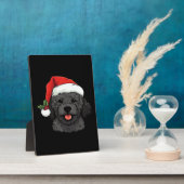 Christmas Doodle Oodle Dog - Black Classic T-Shirt Fotoplatte (Seite)