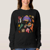 Christmas Doodles Tis' The Season Retro Funy Cooki Sweatshirt (Vorderseite)