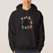 Christmas Doodles Tis' The Season Retro Holiday Co Hoodie (Vorderseite)