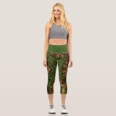 Christmas Dot Mandala Capri Leggings (Vorderseite)