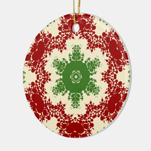 Christmas Dot Mandala Keramik Ornament (Links)