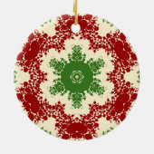 Christmas Dot Mandala Keramik Ornament (Hinten)