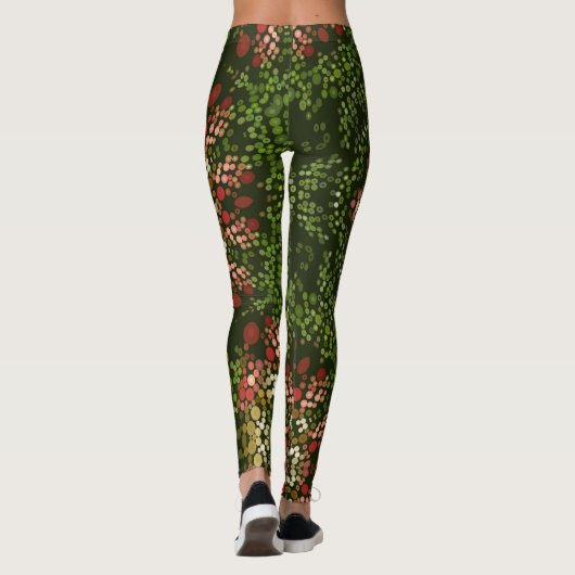 Christmas Dot Mandala Leggings (Rückseite)