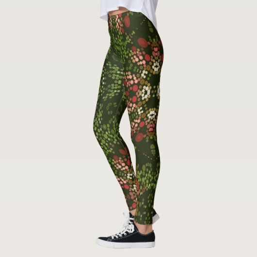 Christmas Dot Mandala Leggings (Links)