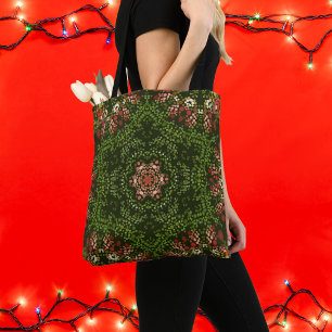 Christmas Dot Mandala Tasche