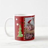 Christmas Dots and Stripes Photo Mug Kaffeetasse (Links)