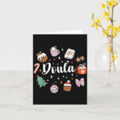 Christmas Doula Midwife Birth Worker Stpartum Xmas Karte (Gelbe Blume)