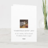 Christmas Dove Card Feiertagskarte (Rückseite)