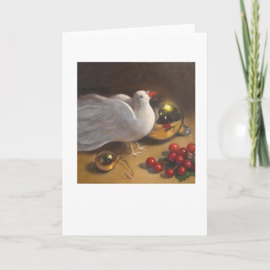 Christmas Dove Card Feiertagskarte (Vorderseite)