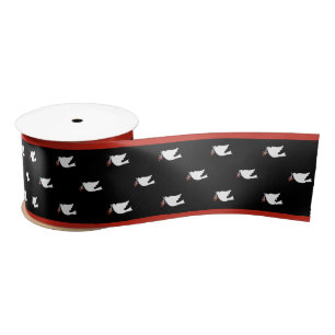 Christmas Dove Ribbon Satinband