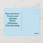 Christmas Doves, Christmas Tree, Love,Peace, Joy Postkarte (Rückseite)