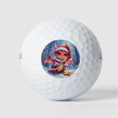 Christmas dragon, too cute to arrest,  golfball (Vorderseite)