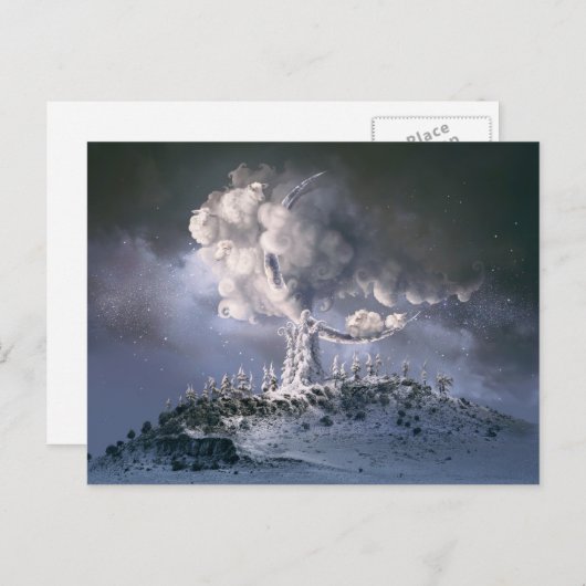 Christmas dream feiertagspostkarte (Vorne/Hinten)