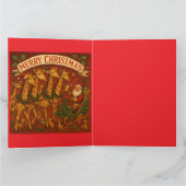 Christmas Dreams - Santa And Giraffes Karte (Innenseite)