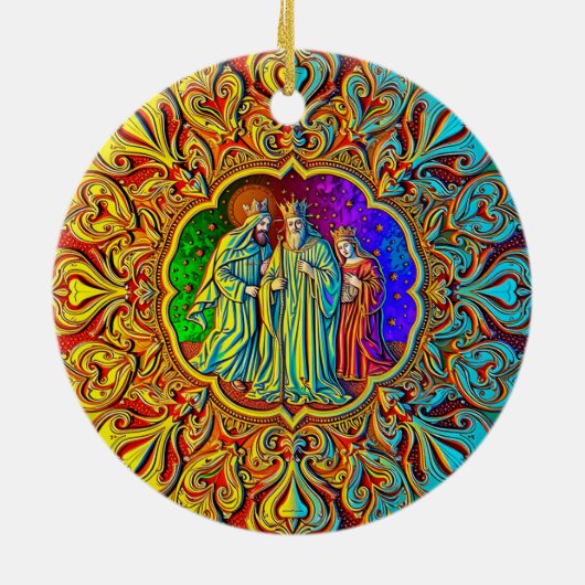 CHRISTMAS ~ Drei Könige ~ Keramik Ornament (Hinten)