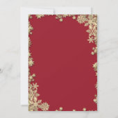 Christmas Drink Santa Hat Stars Christmas Einladung (Rückseite)