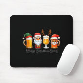 Christmas Drinking Merry Christmas Santa Beer Mousepad (Mit Mouse)