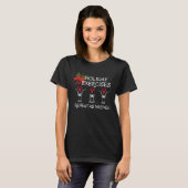 Christmas Drinking Wine Exercise Corkscrew Workout T-Shirt (Vorne ganz)