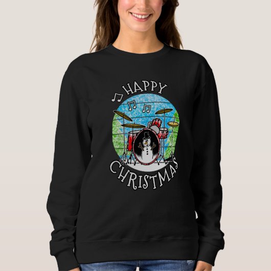 Christmas Drummer Drums Musician Xmas 2022 Sweatshirt (Vorderseite)