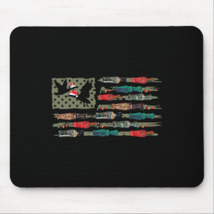 Christmas Duck Call Flag Weihnachten Mallard Duck  Mousepad