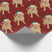 Christmas Dudley Labrador Geschenkpapier (Ecke)