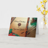 Christmas Dulcimer Musical Grußkarte Karte (Gelbe Blume)