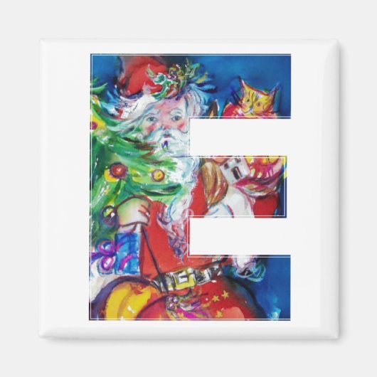 CHRISTMAS E LETTER / SANTA MIT CHRISTMAS TREM MAGNET (Vorne)
