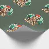 Christmas Eager Beaver Geschenkpapier (Ecke)