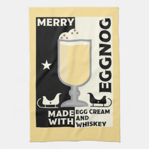 Christmas Eggnog Punch Geschirrtuch
