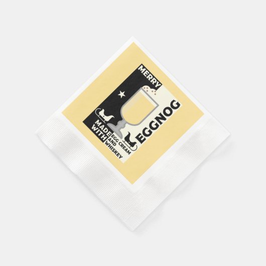 Christmas Eggnog Punch Serviette (Ecke)