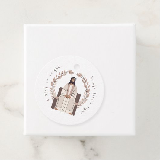 Christmas | Ein König, so hell | Jesus | Neutrale Geschenkanhänger (Beispiel)