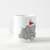 christmas Elefant Kaffeetasse (Vorderseite Links)
