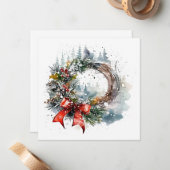 "Christmas Elegance" Mitteilungskarte (Vorderseite/Rückseite Beispiel)