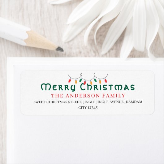 Christmas Elegant Simple Return Address (Insitu)
