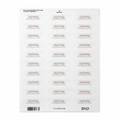 Christmas Elegant Simple Return Address (Vorne)