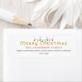 Christmas Elegant Simple Return Address (Insitu)